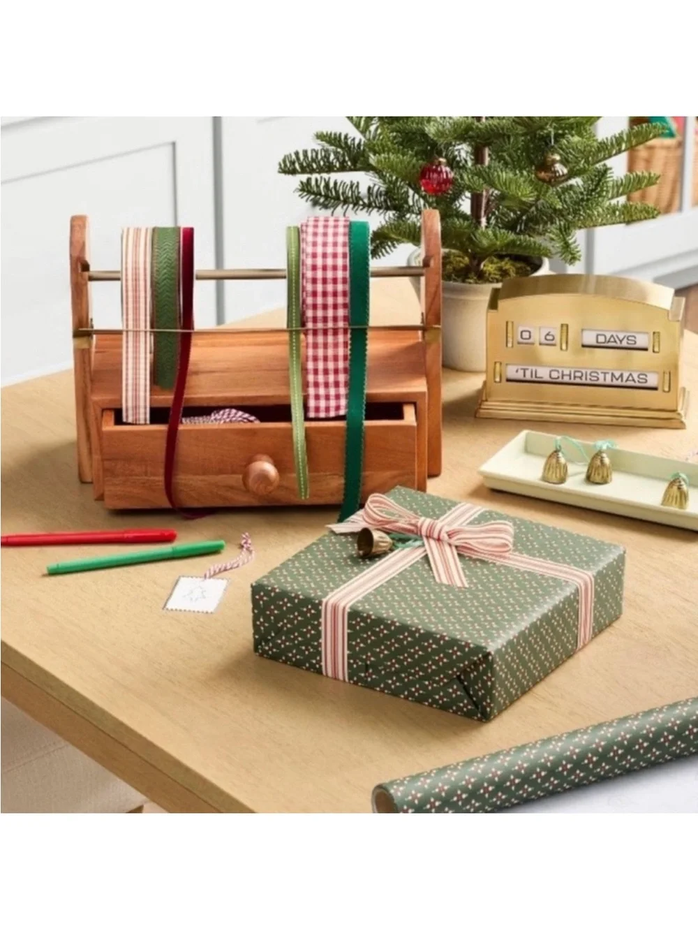 2 Sets | 4pk Bell Christmas Holiday Gift Toppers - Hearth & Hand™ with Magnolia